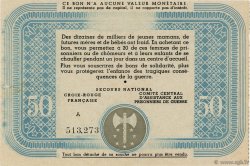 50 Francs BON DE SOLIDARITE FRANCE regionalism and various  1941  AU