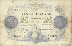 20 Francs type 1871 FRANCE  1872 F.A46.03 pr.TB