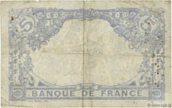 5 Francs BLEU lion inversé FRANCE  1916 F.02bis.04 pr.TB