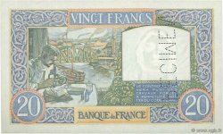 20 Francs TRAVAIL ET SCIENCE FRANCE  1939 F.12.01Sp SPL