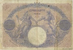 50 Francs BLEU ET ROSE FRANCE  1891 F.14.03 pr.TB