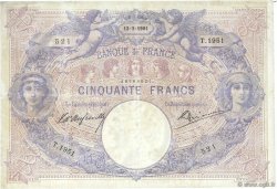 50 Francs BLEU ET ROSE FRANCIA  1901 F.14.13