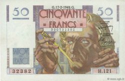 50 Francs LE VERRIER FRANCE  1949 F.20.11 SPL