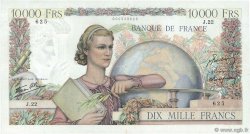 10000 Francs GÉNIE FRANÇAIS FRANCE  1945 F.50.01 TB