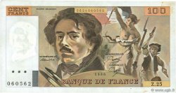 100 Francs DELACROIX modifié FRANCE  1980 F.69.04a TTB+