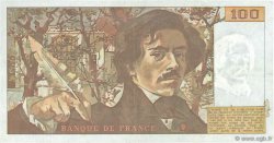 100 Francs DELACROIX imprimé en continu FRANCE  1991 F.69bis.03a2 TTB
