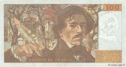 100 Francs DELACROIX imprimé en continu FRANCE  1991 F.69bis.04b TTB