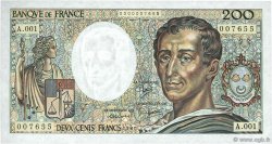200 Francs MONTESQUIEU FRANCE  1981 F.70.01A1 NEUF