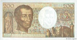200 Francs MONTESQUIEU FRANCE  1990 F.70.10b pr.SPL