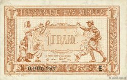1 Franc TRÉSORERIE AUX ARMÉES 1917 FRANCE  1917 VF.03.05 AU