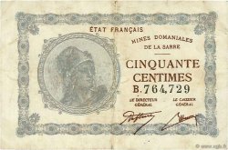 50 Centimes MINES DOMANIALES DE LA SARRE FRANCE  1920 VF.50.02 pr.TTB