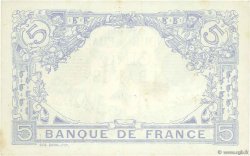 5 Francs BLEU lion inversé FRANCE  1917 F.02bis.04 SUP