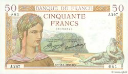 50 Francs CÉRÈS FRANCE 1935 F.17.03
