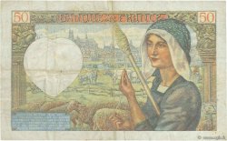 50 Francs JACQUES CŒUR Grand numéro FRANCE  1942 F.19.20 TTB