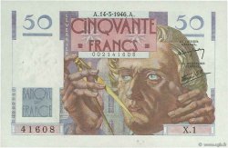 50 Francs LE VERRIER FRANCE  1946 F.20.01 SUP+