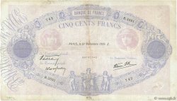 500 Francs BLEU ET ROSE modifié FRANCE  1939 F.31.40 TB+