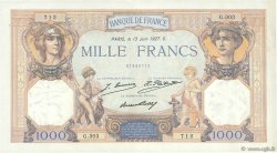 1000 Francs CÉRÈS ET MERCURE FRANCE  1927 F.37.01 SUP