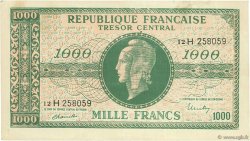 1000 Francs MARIANNE Chiffres maigres FRANCE  1945 VF.13.03 TTB+