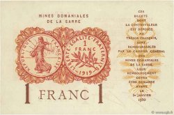 1 Franc MINES DOMANIALES DE LA SARRE FRANCE  1920 VF.51.06 NEUF