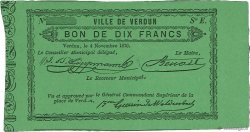 10 Francs FRANCE régionalisme et divers Verdun 1870 BPM.056.12a NEUF