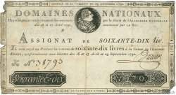 70 Livres FRANCE  1790 Ass.06a F