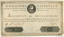 200 Livres FRANCE  1791 Ass.17a TTB+
