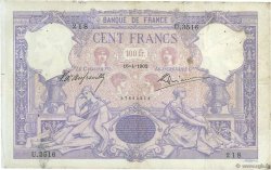 100 Francs BLEU ET ROSE FRANCE  1902 F.21.16 pr.TB