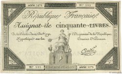 50 Livres FRANCE  1792 Ass.39b SPL