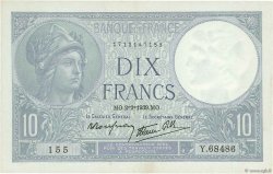 10 Francs MINERVE modifié FRANCE  1939 F.07.01 pr.SPL