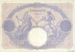 50 Francs BLEU ET ROSE FRANCE  1921 F.14.34 pr.TTB