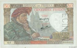 50 Francs JACQUES CŒUR FRANCE  1940 F.19.01Sp pr.NEUF