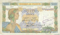 500 Francs LA PAIX FRANCE  1942 F.32.42