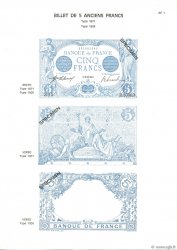 5 Francs BLEU et 5 Francs NOIR FRANCE  1975 F.01/02pl NEUF