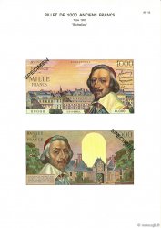 1000 Francs RICHELIEU FRANCE  1975 F.42pl NEUF