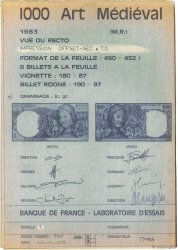 1000 Francs ART MÉDIÉVAL FRANCE  1983 NE.1983.01 SUP