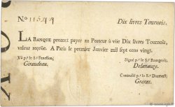 10 Livres Tournois FRANCE  1720 Dor.20 TTB