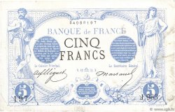 5 Francs NOIR FRANCE  1872 F.01.10 pr.TB
