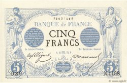 5 Francs NOIR FRANCE  1872 F.01.11 pr.NEUF