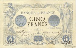 5 Francs NOIR Surchargé FRANCE  1873 F.01ter.01 TTB+