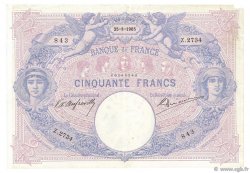 50 Francs BLEU ET ROSE FRANCE  1905 F.14.17 TB+