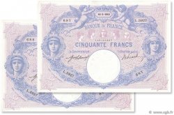 50 Francs BLEU ET ROSE FRANCE  1915 F.14.28 SPL