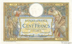 100 Francs LUC OLIVIER MERSON avec LOM FRANCE  1909 F.22.02 TTB+