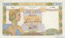 500 Francs LA PAIX FRANCE  1944 F.32.46 pr.TTB