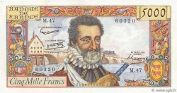5000 Francs HENRI IV FRANCE  1958 F.49.06 TTB+