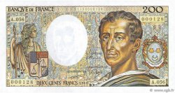 200 Francs MONTESQUIEU FRANCE  1988 F.70.08 NEUF