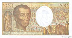 200 Francs MONTESQUIEU alphabet 101 FRANCE  1992 F.70bis.01 NEUF