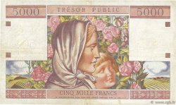 50NF sur 5000 Francs TRÉSOR PUBLIC FRANCE  1960 VF.39.01 pr.TTB