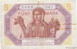 5 Mark SARRE FRANCE  1947 VF.46.01 pr.TTB
