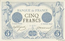 5 Francs NOIR essai avec filigrane FRANCE  1872 F.01.13Ec NEUF
