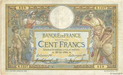 100 Francs LUC OLIVIER MERSON sans LOM FRANCE  1910 F.23.02 TB
